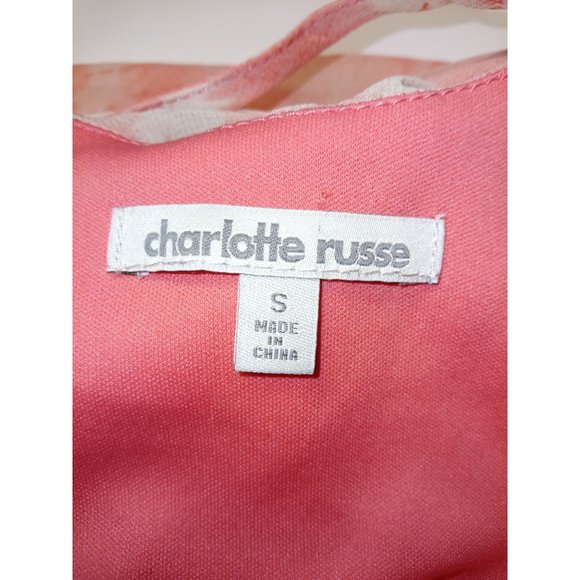 Charlotte Russe Orange White Romper Size Small - Picture 5 of 7